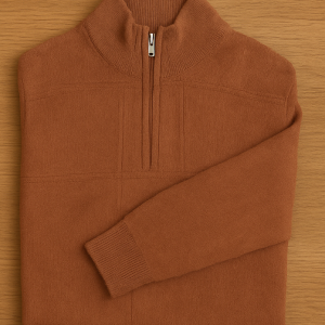 Brandinz Men’s Half-Zip Mock Neck Sweater – Soft Knit Pullover, Casual Winter Wear, Long Sleeve Lightweight Jumper